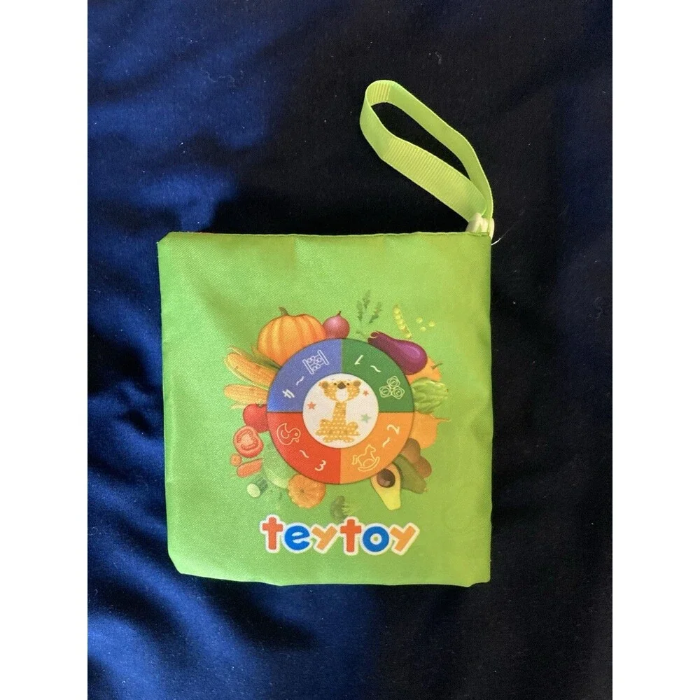 Teytoy Baby Soft Cloth 6 Books Educational Activity Crinkle Rattle Squeak